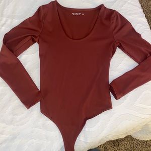 Abercrombie & Fitch Maroon Body Suit